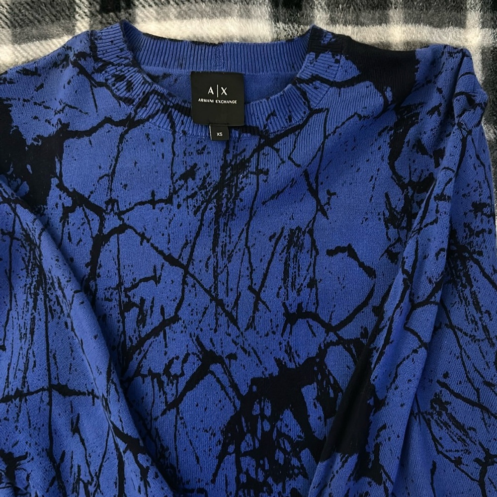 Blue Armani exchange sweater